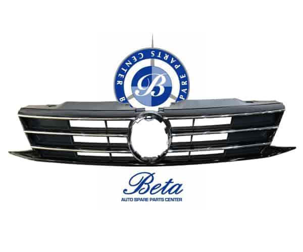 Radiator Grille without Logo -Black and Chrome for Volkswagen Jetta 2015-2018 models, Part Number 5C6853651AJZLL Radiator Grille without Logo -Black and Chrome for Volkswagen Jetta 2015-2018 models, Part Number 5C6853651AJZLL